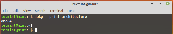 Linux Mintシステムアーキテクチャを確認する