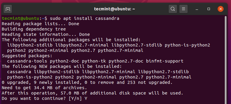 UbuntuにApache Cassandraをインストールする