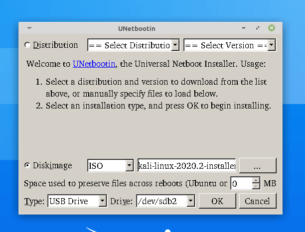 Unetbootin ISOを追加