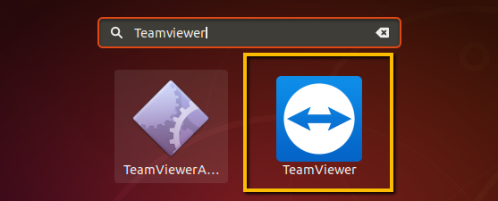 ubuntu18.04でteamviewerを起動します