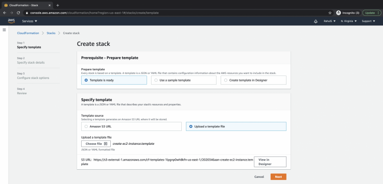 Cloudformationを使用してec2インスタンスを作成する方法 Tutorial Crawler