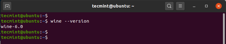 UbuntuでWineバージョンを確認する
