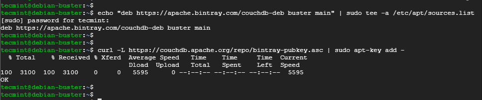 DebianにCouchDBリポジトリを追加する