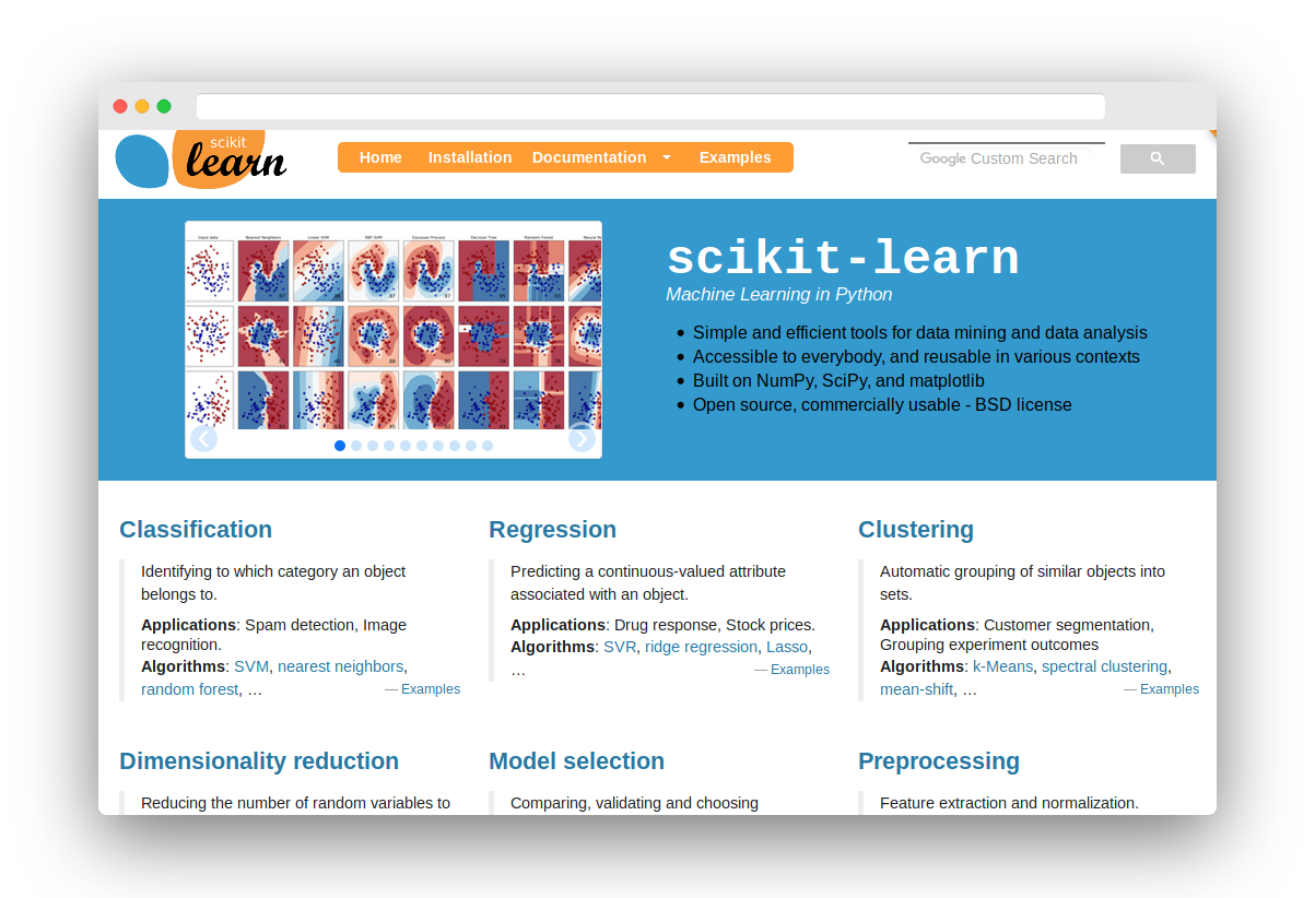 sklearn、scikit-learn、Python用の機械学習モジュール