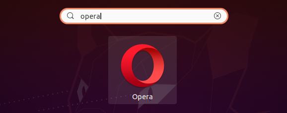 Ubuntu20.04でOperaを起動する