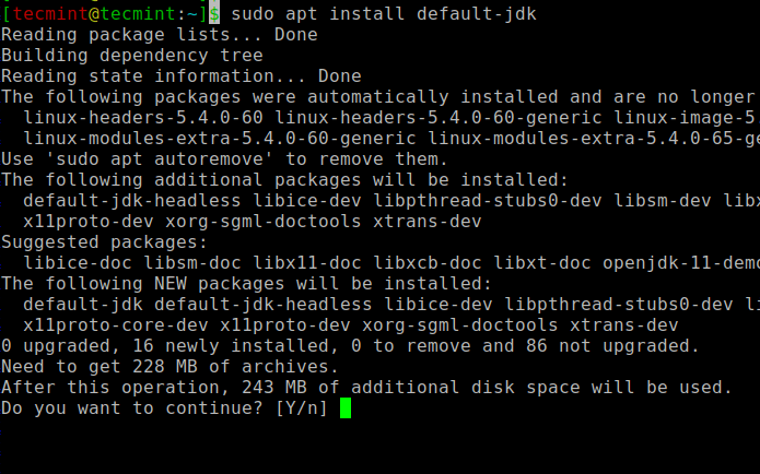 UbuntuにOpenJDKをインストールする